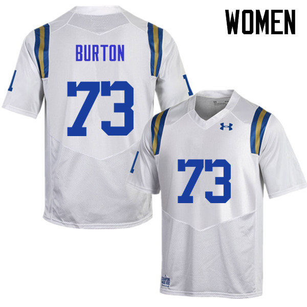 Women #73 Jake Burton UCLA Bruins Under Armour College Football Jerseys Sale-White - Click Image to Close